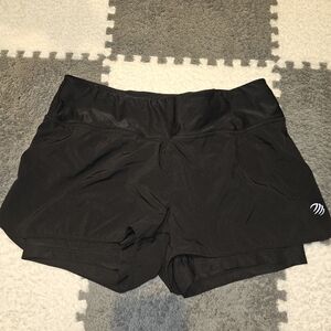 MPG Black Athletic Shorts Lightweight Elastic Waist